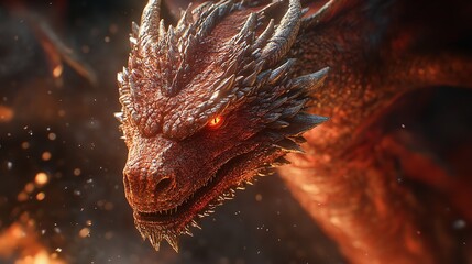 a cinematic and Dramatic portrait image for dragon