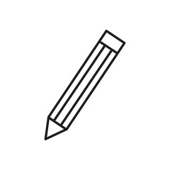 pencil, write or compose line art icon for apps and websites