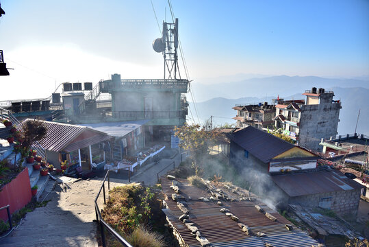 Sarangkot is the most famous landmark in Pokhara, Nepal