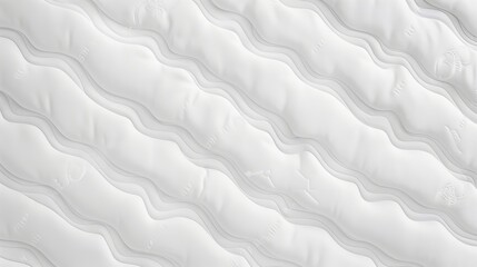 UHD image showcasing the texture of a white mattress from above.