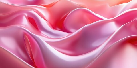 Obraz premium Abstract Pink and Orange Fluid Fabric