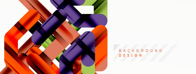 Dynamic colorful lines minimal abstract background