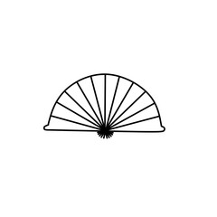 handheld fan line icon