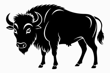 Buffalo Silhouette Vector Illustration