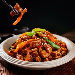 Korean stir-fried pork