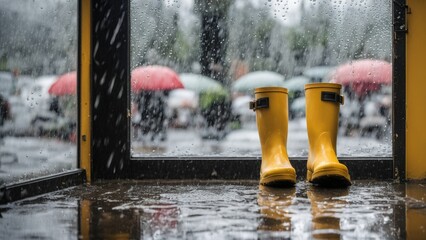 Fototapeta premium rubber boots