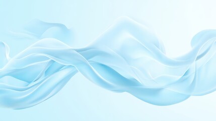 A blue wave with a white background. The wave is very long and has a lot of detail