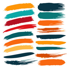 Obraz premium set of watercolor paint strokes 20, banner, ribbon, vector, flag, set, design, illustration, decoration, label, scroll, blank, sign, element, gold, collection, art, paint, color, symbol, shape, frame,