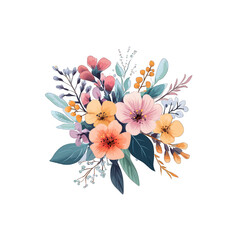 Hand-Painted Flower Arrangement