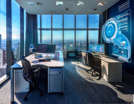 artistic office seo analytics innovative content creation process high resolution high details vibrant