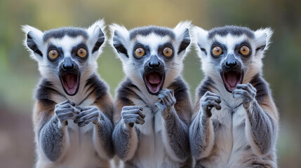 Lemurs definitely have a way of being both expressive and amusing! 