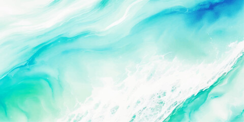 abstract soft blue and green abstract water color ocean wave texture background. Banner Graphic Resource as background for ocean wave and water wave abstract graphics	