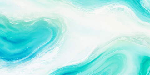 abstract soft blue and green abstract water color ocean wave texture background. Banner Graphic Resource as background for ocean wave and water wave abstract graphics	