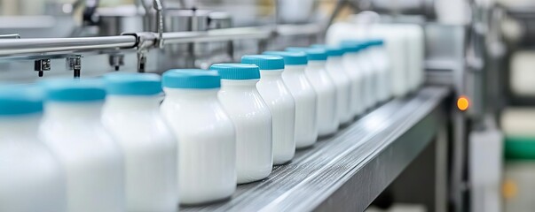 Automated packaging line for dairy products, food industry, precision agriculture