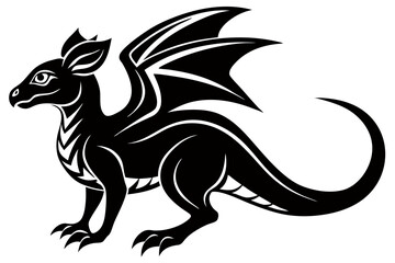 Creative animal Vector Style Silhouette with white Background