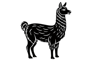 Creative animal Vector Style Silhouette with white Background