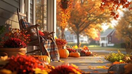Cozy Autumn Porch