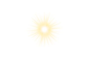 Golden Star light shine glow. Lens flare effect isolated on transparent background. Starlight PNG. Twinkling light effect with rays. Sun, Sparkling starlight, shine lens flare light effect.