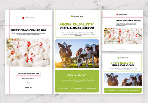 Red And White Modern Social Media Story And Post