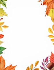 Illustration border, frame on the theme of autumn