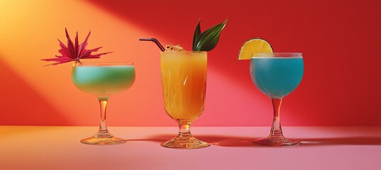 Tropical Cocktail Trio