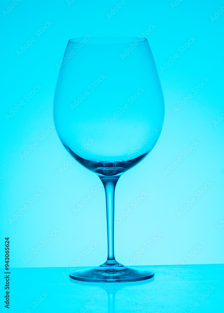 Wall mural empty glass for vine