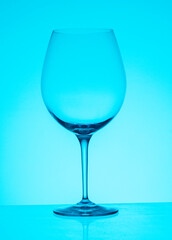 empty glass  for vine