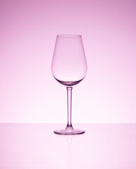 empty glass  for vine