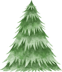 Watercolor Christmas Tree