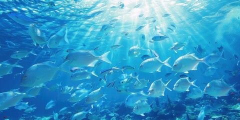 Underwater Symphony. A mesmerizing fish-themed wallpaper