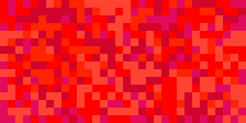 A vibrant abstract background featuring a pixelated pattern in shades of red, pink and orange.  Perfect for contemporary designs, websites, social media, and more