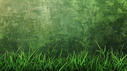 Fototapeta premium Vibrant Green Grass Dream. Lush and Detailed Nature Wallpaper