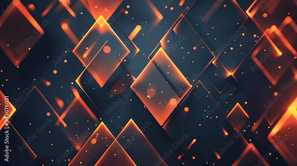 Poster luminous abstracts: softly glowing minimalist patterns on dark backdrops.