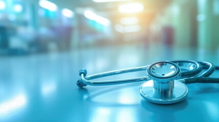 Beautiful blurred light with modern medical background