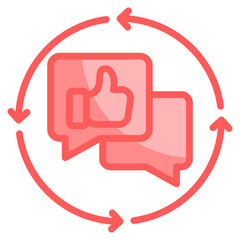 Feedback Loop Icon For Design Element