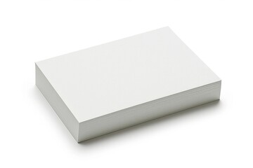 Fototapeta premium Clean, White Paper Cover for Professional Branding - Isolated on White Background