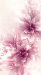 Fototapeta premium Delicate Pink Blooms. Floral-inspired background concept