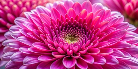 Vibrant pink flower with numerous layered petals in full bloom