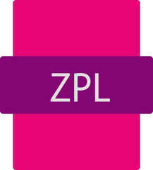 ZPL ip file extension icon color fill outer flat