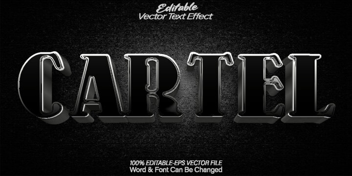 Cartel Text Effect Editable Alphabet Mafia Gangsta Gentleman Boss