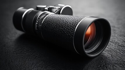 Close-up of a Vintage Telescope Lens