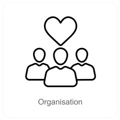 Organisation Donation icon concept