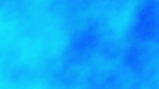 Abstract light blue ethereal background 4K. Flight through fluffy cloud. Flowing sky blue smoke effect. Floating mist animation. Vapor fog flow texture for intro, presentation, cover, banner design