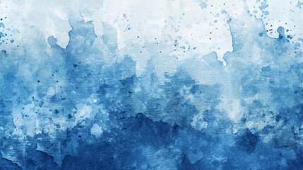 light blue rectangular watercolor background. Festive day concept banner. For text and greeting card