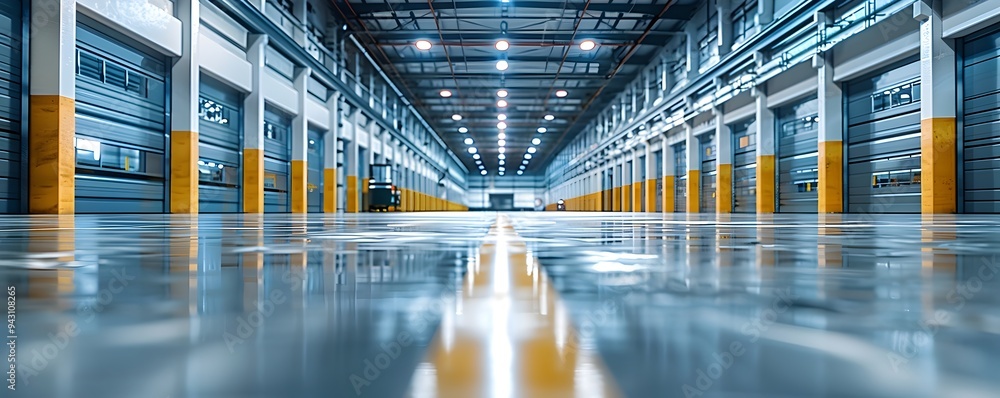 Poster advanced climate controlled distribution center for sensitive products and efficient logistics