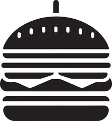 Burger vector silhouette illustration, Burger vector silhouette, Burger vector icon,