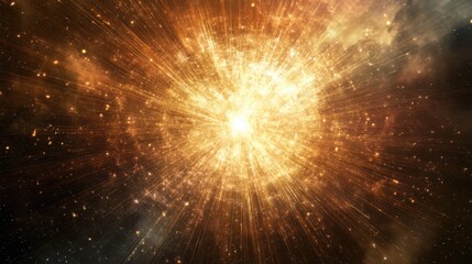 Cosmic Explosion Nebula Light Burst