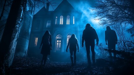 Midnight Haunt: Paranormal Investigators Explore Haunted Mansion on National Ghost Hunting Day