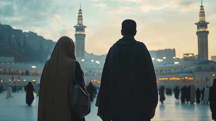 Muslim couple experiences as they first set foot in the holy city of Mecca