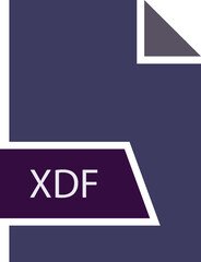 XDF File format icon shape